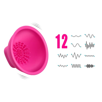 12 Hastigheder Trådløs Fjernbetjening Brystvorte Vibrator til Kvinder Bryst Vibrator Stimulator Kvindelige Maturbator Voksen Sex Legetøj til Kvinder