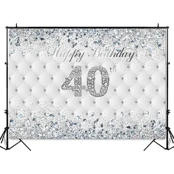 40th birthday party baggrund splint hovedgærde voksen tema diamanter baggrund til foto-studio tilpas tilpas børn