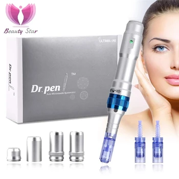 Beauty Star Elektriske Ultima Dr. Pen A6 Permanent Microblading Tatovering Nåle Derma Pen Acne Ar Fjernelse Dr. Pen A6 Microneedle
