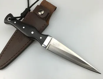 LEMIFSHE L01 Fixed blade knife 440C stål ebony håndtere udendørs jagt overlevelse lomme køkken værktøj camping EDC værktøj