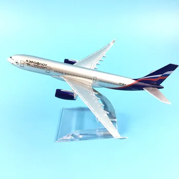 Russisk luftfart 16cm Metal Fly Fly Model legetøj A330 og Boeing 777 DHL Airbus-Fly Model Indsamling Gave legetøj til childre'