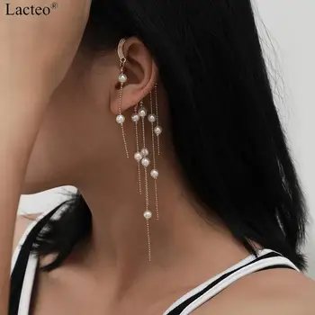Lacteo Klassisk Stil Multi-Lags Imiteret Perle Kvast Øreringe til Kvinder Erklæring Usædvanligt, Øreringe, Smykker til Fest
