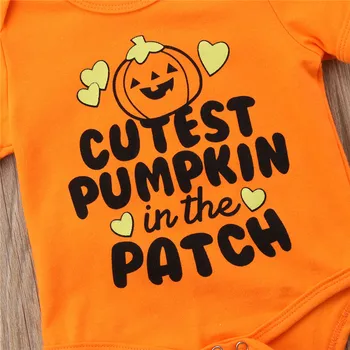 Nyfødt Baby, Dreng, Pige Halloween Kostumer Romper Børn Sjove Græskar Tøj, Udstyr 0-18 Måneder