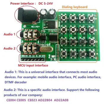 A-E11A04 DTMF-Generator Stemme Encoder Dobbelt Toner Senderen