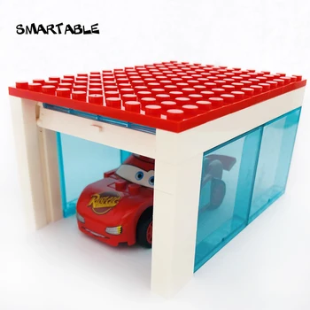 Smartable Garage med Rullende Døren MOC Dele byggesten Legetøj Til Børn DIY Store Luksus Hus Kompatible Alle Mærker By Gave