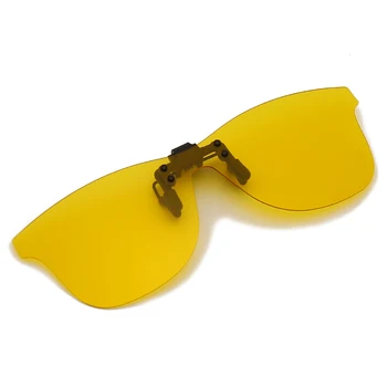 Klip på Flip-op Polariseret Linse For Recept Briller Kvinder Mænd Pladsen Kørsel Night Vision Briller UV-Beskyttelse Solbriller