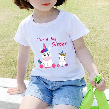 2020 NYE Piger Korte Ærmer T-Shirts til Børn Tshirt Store Søster Bogstaver, Print T-Shirt Baby Pige Toppe Børn Tees Girls T-shirts