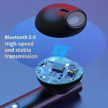 TWS Bluetooth-V5.0 Øretelefoner Opladning Max Trådløse Hovedtelefoner 9D Stereo Sport Vandtætte Øretelefoner Headset Med Dobbelt Mikrofon