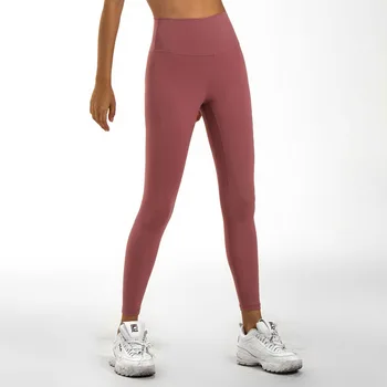 Mode Slank Stretch Buks med Høj Talje, Lomme Leggings Farve Træning leggings Kvinder Tøj 2020 Side Blonder Leggins