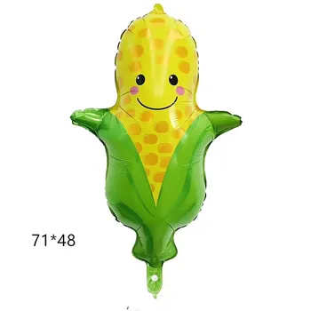 Ny frugt Folie Helium-Ballon majs Broccoli Mand, gulerødder, Jordbær, Appelsin, Ananas Sommer Fest Dekoration Forsyninger Kids Legetøj