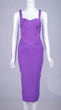 11 Farver! Kvindernes Høje Kvalitet Sexet Strop Knæ Bandage Dress 2016 Damer Charmerende Bodycon Bandage Dress