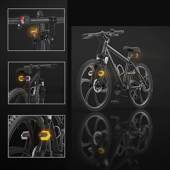 1 sæt Cykel blinklys Foran og Bag Lyset med Smart Trådløs Fjernbetjening Cykel baglygte til Cykel-Sikkerhed Advarsel Lys
