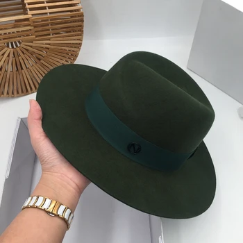 Panama Temperament type og army grøn uld hat Sir Mænds og kvinders mode i Europa og Amerika van filt hat
