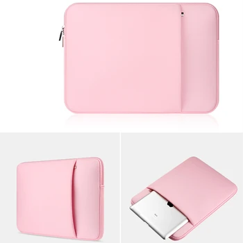 Laptop Sleeve Tilfælde Taske med Lomme 11/12/13/14/15 tommer Notebook Taske til Macbook Air 11.6 Pro 13.3/15.6 tommer Beskyttende Cover