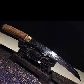 50cm Tanto katana kniv fast T10 ler hærdet klinge knivskarpe kant palisander jakke sværd for boligindretning praksis