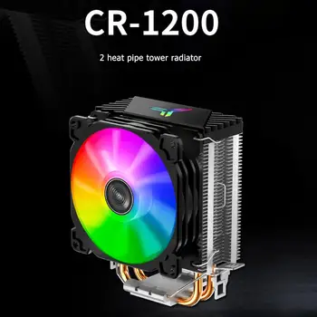 Jonsbo CR-1200 CPU Køler 2 Heat-pipes Tower 92 mm RGB 3Pin CPU Blæseren Heatsink For Intel LGA 775 1150 1155 AMD AM2 AM3 AM4
