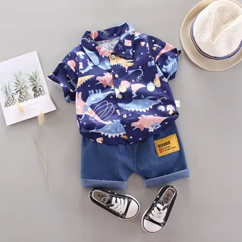 Baby Boy Tøj Sæt Casual Sport, der Passer Trykte T-shirt, Shorts om Sommeren Kostume Børn Træningsdragt Piger, Tøj, Udstyr