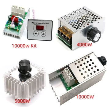 AC 220V 10000W/5000W/4000W SCR Spænding Regulator Dæmpning LED Lysdæmper Motor Hastighed Controller Termostat-Dimer 220 V Strømforsyning