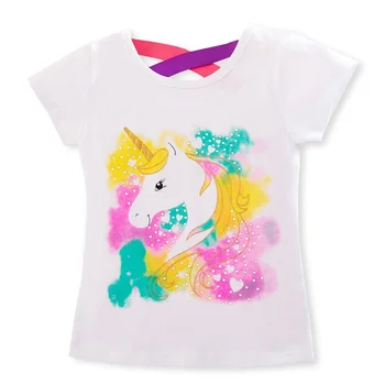 Børn Unicorn Girl T-Shirts Til Piger Sommeren Baby Dreng Bomuld, Tops Tees Tøj Børn T-shirts, Casual Skjorter 3 4 5 6 7 8 År