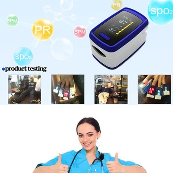 Medicinsk Fingerspids Pulse Oximeter SpO2 PR Dedo De Pulso Oximetro Overvåge Finger Blod Ilt Pulsioximetro Digital OLED