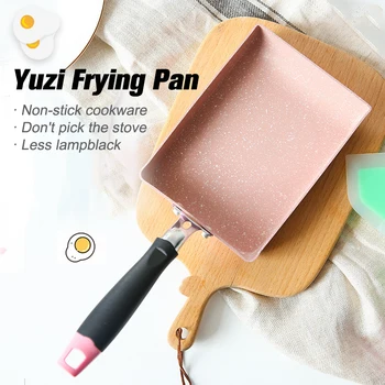 Aluminium Legering Pande Maifan Sten i Japansk stil Pan Mini Firkant Flyvende Æg Pot æg-yaki Pandekage Pan Pizza Madlavning Værktøj