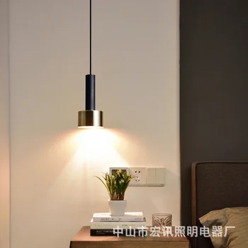 Nordisk sengen lysekrone moderne minimalistisk studere lille lysekrone lys luksus soveværelse sengen LED lysekrone