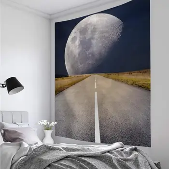 Gobelin Smukke Moon Mode Elegant Stil Væggen Hængende Dekoration Strand Mat Bed Cover Soveværelse Stue, Boligindretning