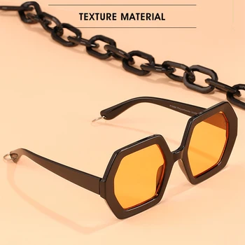 Square solbriller til kvinder mode 2020 Luksus Stor ramme Nuancer For Kvindelige Vintage Rektangel Solbriller, Briller UV400