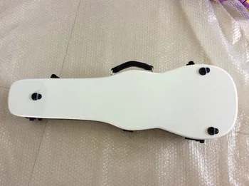 4/4 størrelse violin tilfælde carbon-fiber materiale hvid farve