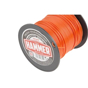 Hammer trimmer linje, 216-812, 139m runde plæneklipper Trimmer Have værktøj Til haven og køkkenhaven