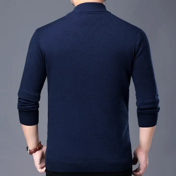 2020 nye casual strikket turtleneck sweater mænd pullover tøj mode tøj, strik vinter varm herre trøjer trøjer 81337