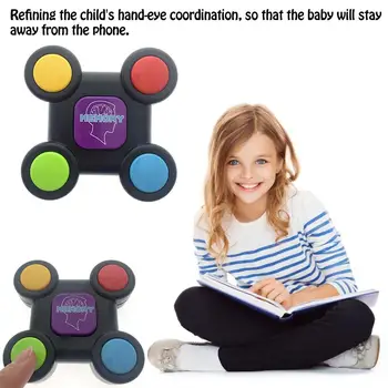 Børn Puslespil Hukommelse Spil Konsol LED Lys, Lyd Legetøj Uddannelse Hånd Hjerne Koordinering Børn Tidlig Pædagogisk Legetøj
