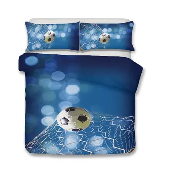 En Strøelse Sæt 3D Printet Duvet Cover Sæt sengelinned fodbold boligtekstiler for Voksne Sengetøj med Pudebetræk #ZQ26
