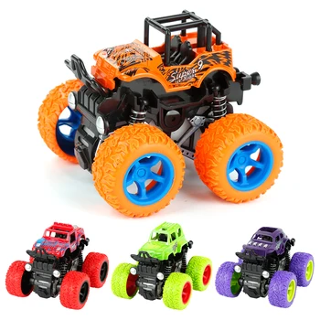Fire-hjulstræk inerti off-roading køretøj roterende stunt køretøj fire uafhængige forår design kids legetøj
