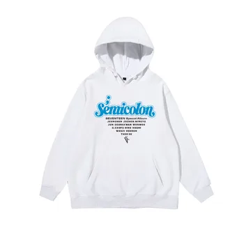 Sytten album Semikolon samme alle medlem navne udskrivning hættetrøjer kpop unisex fleece/tynd-pullover sweatshirt
