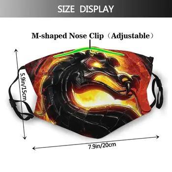 Mortal Kombat Rayden Handling Fantasy Film Mascarilla Masque Facial Mask MK Masker Fation Munden Maske Med Filtre