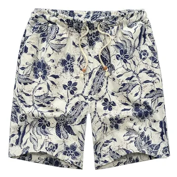 Sommeren 2019 Casual Shorts Mænd Snor Trykt mandlige Herre Shorts Mænd Shorts Streetwear Bomuld Beach Fashion