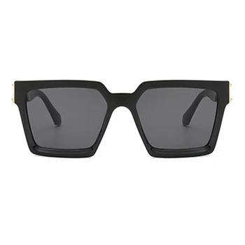 2020 Mode Solbriller Kvinder Oversize Fashion Sort Ramme Gradient Brand Designer Kvindelige solbriller UV400 lentes
