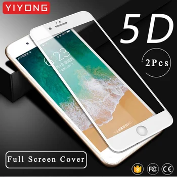 YIYONG 5D Full Cover Glas Til iPhone SE 2020 Hærdet Glas Skærm Protektor Til iPhone SE 2 iPhoneSE 2020 Glas Fuld Lim