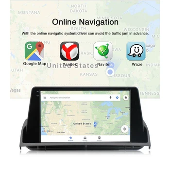 Car Radio Multimedie-Afspiller 1+16G Bærbare GPS Bluetooth-Android 9.1 For Mazda 6 2004-2016 Navigation 2 dinHands-gratis