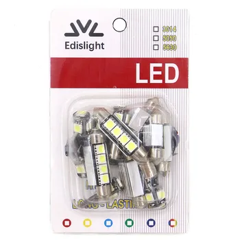 Edislight 11Pcs Hvid LED-Lampe Bil Pærer Interior Package Kit Til 2006-2012 Mitsubishi Outlander Kort Dome Plade handskerum Lys