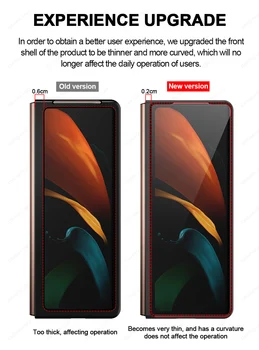 Til Samsung Galaxy Z-Fold 2 5G Telefon Sag, Z-Fold 2 Original-Carbon-Fiber Struktur Stødsikkert For Samsung Z-Fold 2 Cover Funda