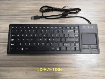Sort USB/PS2 86 Taster Plast Industri-Tastatur Med integreret robust Touchpad