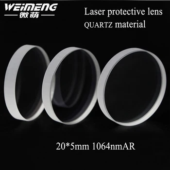 Weimeng 1 stk./pose fabrikken direkte levering 20*5mm 1064nm JGS1 kvarts materiale laser beskyttende linse windows for laser maskine