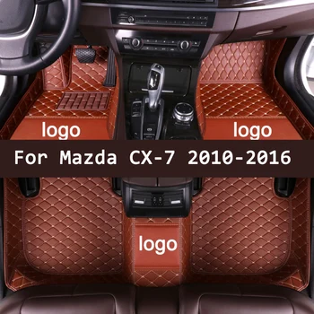 APPDEE læder Bil gulvmåtter til Mazda CX-7 2010 2011 2012 2013 2016 Brugerdefineret auto skoindlæg bil tæppe dækning