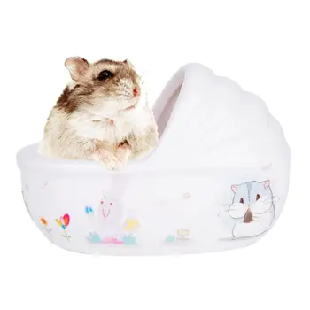 Keramik Pet Hamster Badekar Hus Badeværelse Beholder Toilet Sand Værelses Rotte Skjulested