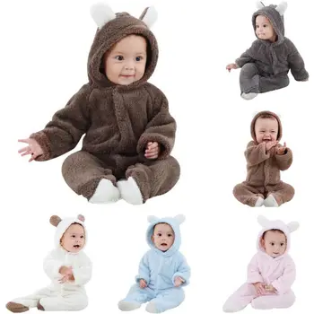 Baby Rompers Vinter Baby Dreng Piger, Tøj, Bomuld, Nyfødte Småbørn Tøj Spædbarn Jumpsuits Varmt Tøj