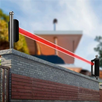 Enkelt Stråle Infrarød Detektor Alarm Barriere Sensor Fotoelektriske Sikkerhed I Hjemmet