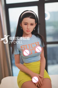 JYDoll 157 cm Japansk Realistisk Sex Dukke Anal Oral Vagina Naturtro Elsker Dukke Silikone Hoved Med transplanterede Hår TPE Krop