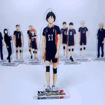 Anime Haikyuu Aoba Johsai Volleyball Klub Oikawa Telefonbesked Iwaizumi Hajime Akryl Står Figur Model Double-side tallerkenholder